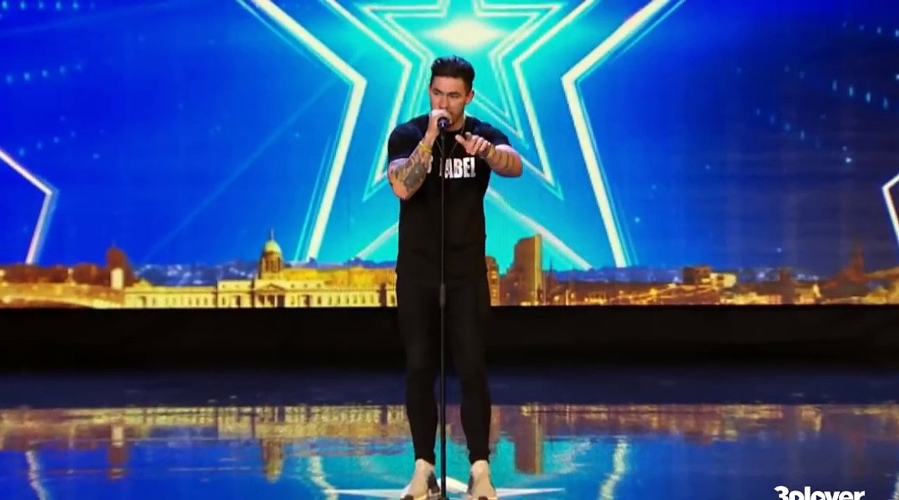 Galway Rapper Aaron J touches judges with original "Show Pain" | Ireland's Got Talent 2018