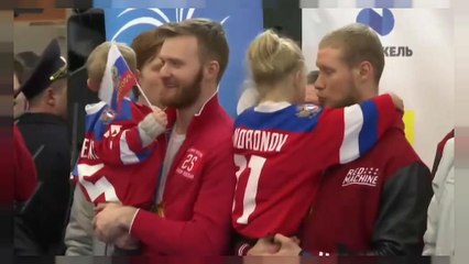 Встреча олимпийцев в "Шереметьево"