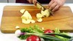 Cooking Potatoes Food Vegetables Cutting Potatoes Kitchen Taste
