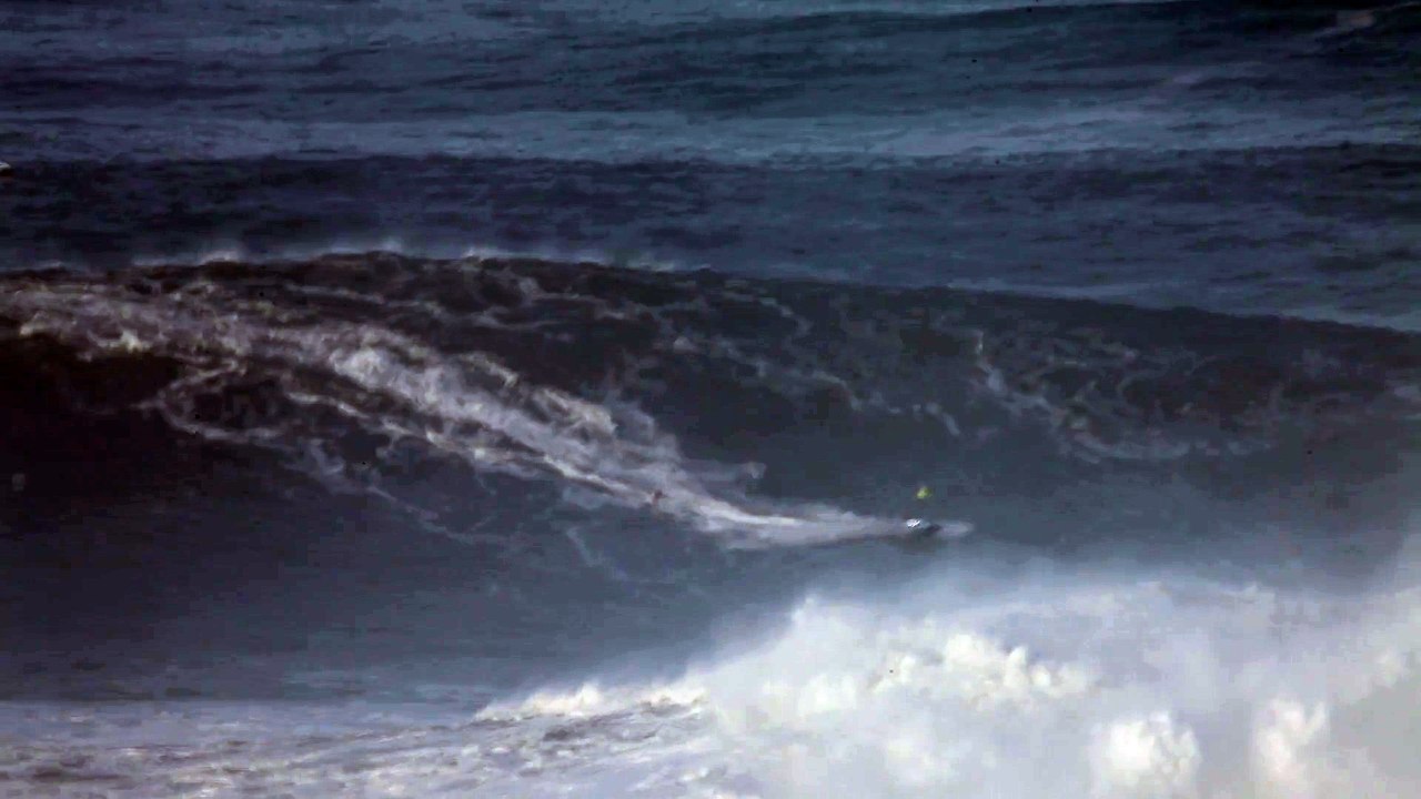 Maya Gabeira Surfs a Big Wave at Nazare