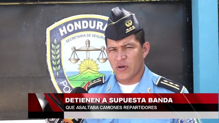 Detienen a supuesta banda que asaltaba camiones repartidores
