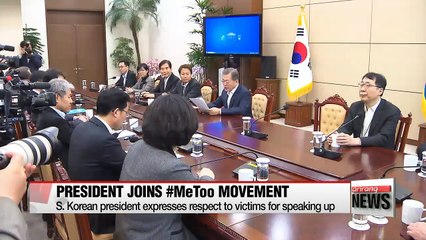 President Moon Jae-in joins growing MeToo movement in South Korea