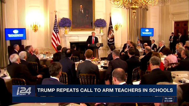 CLEARCUT | Trump repeats call to arm teachers in schools | Monday, February 26th 2018