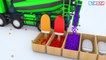 Colors For Children To Learn With Street Vehicles Mixer Truck Toys #y | Colours Ice Cream For Kids