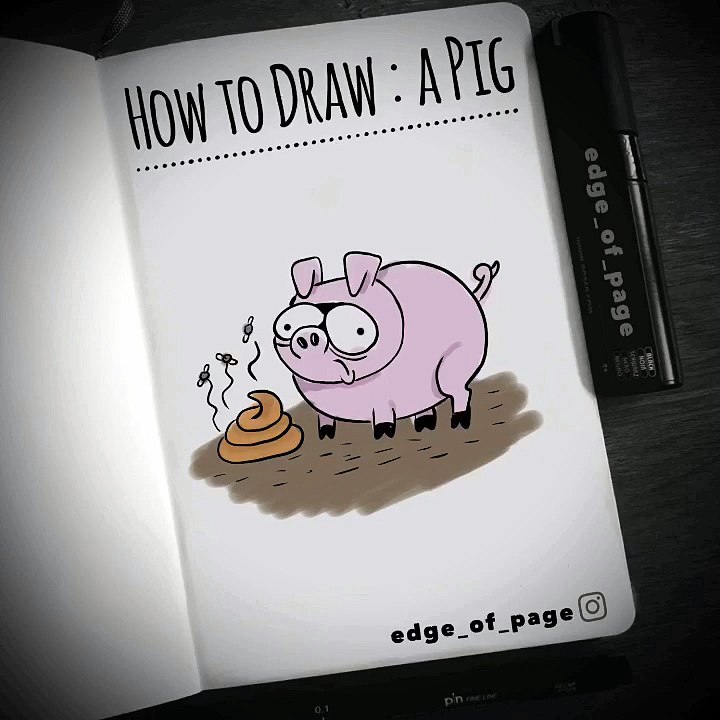 How To Draw a Pig ?