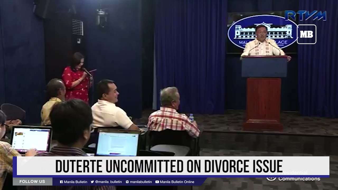 Duterte uncommitted on divorce issue