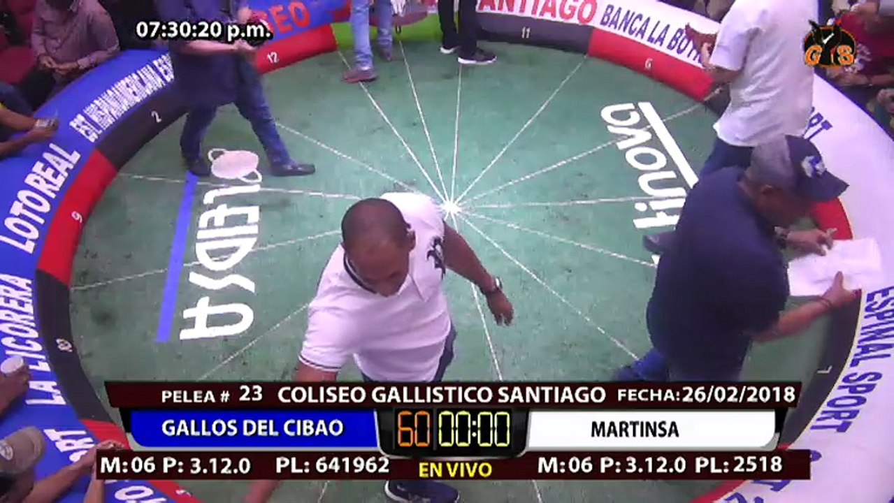 GALLOS DEL CIBAO VS MARTINSA 2DA PELEA