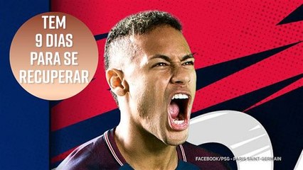 Neymar: 9 dias para se recuperar antes do Real Madrid