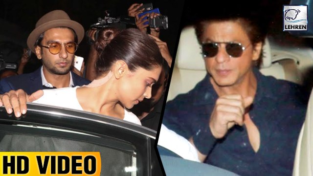 Shah Rukh Khan, Deepika Padukone, Ranveer Singh At Anil Kapoor's House
