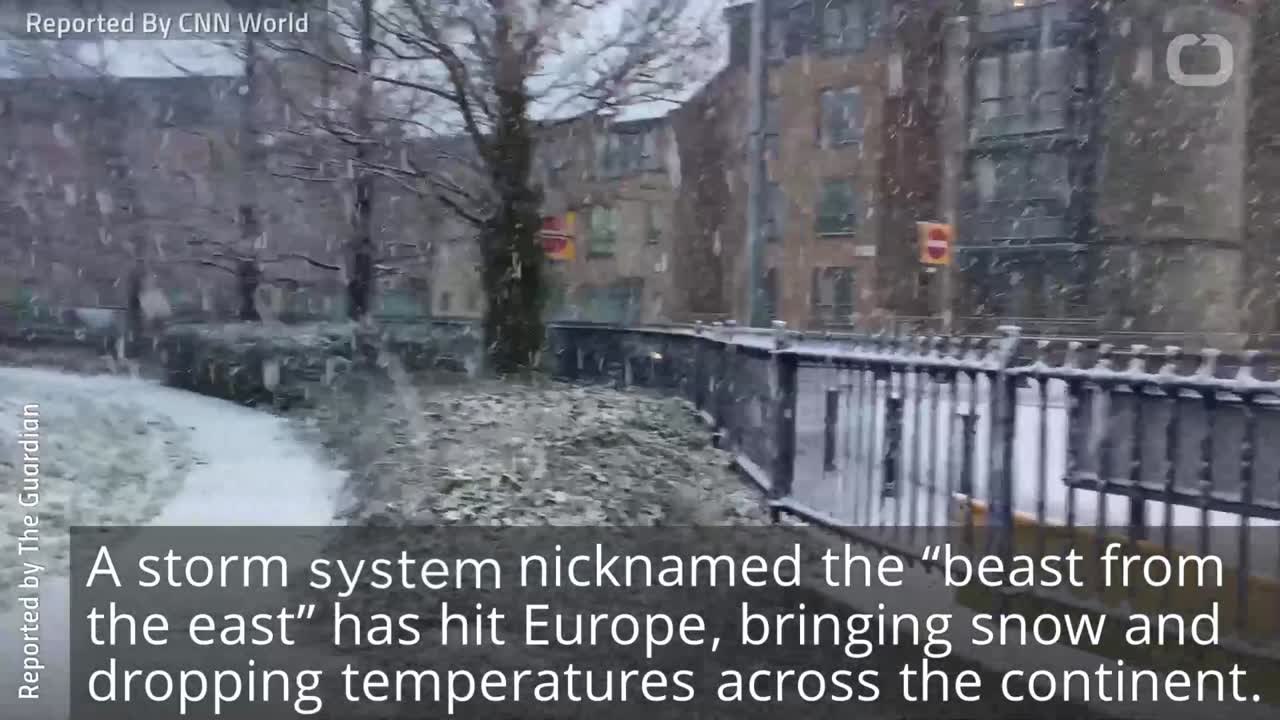Europe Hit By 'Massive' Cold Snap