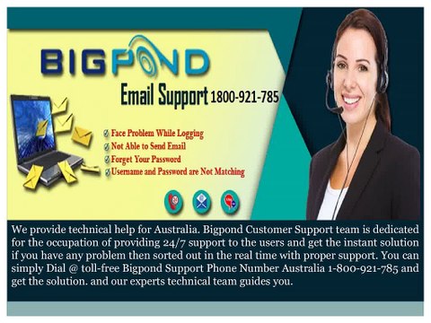 Bigpond Webmail Support Number Australia: 1800-921-785
