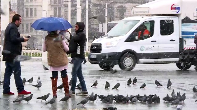 Beklenen kar yağışı başladı (2) - İSTANBUL
