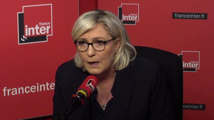 Marine Le Pen : "S'il n'y a pas de candidat contre moi, c'est qu'il n'y a pas de contestation de la ligne que je porte"