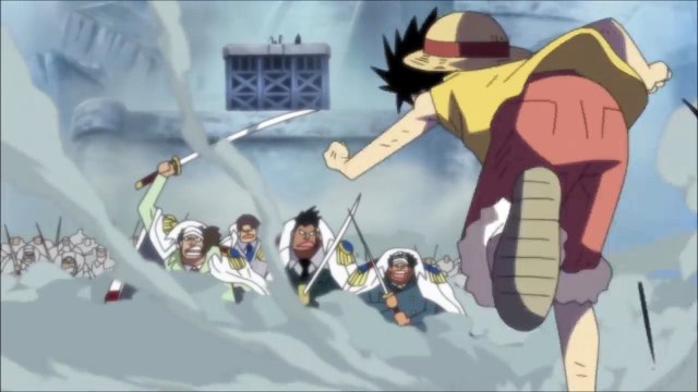 Luffy Conqueror s Haki at Marineford English Dubbed
