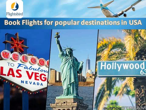 Domestic Flights booking to New York, Las Vegas, Chicago, Dallas & California in USA