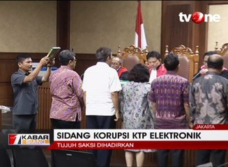 Tujuh Saksi Dihadirkan Dalam Sidang E-KTP Setya Novanto