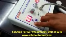 Ultrasound Therapy 1 MHZ Manufactured By Solution Forever used In Physiotherapy