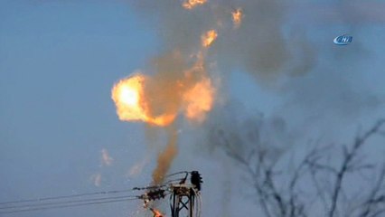 Elektrik direğinde patlama