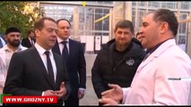Дмитрий Медведев и Рамзан Кадыров посетили грозненский тепличный комплекс 