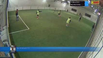 But de Samuel (1-1) - FC BELLATOR 1  Vs MELTING POTES - 26/02/18 20:00 - LIGUE 2