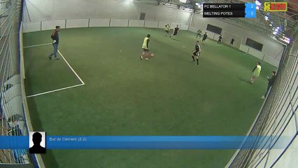 But de Clément (2-2) - FC BELLATOR 1  Vs MELTING POTES - 26/02/18 20:00 - LIGUE 2