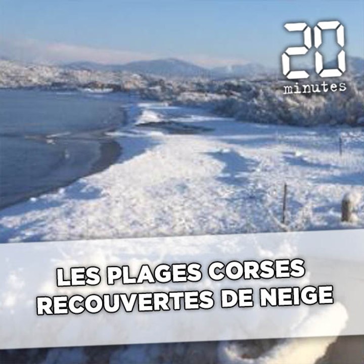 Les plages de Corse recouvertes de neige!