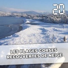 Les plages de Corse recouvertes de neige!