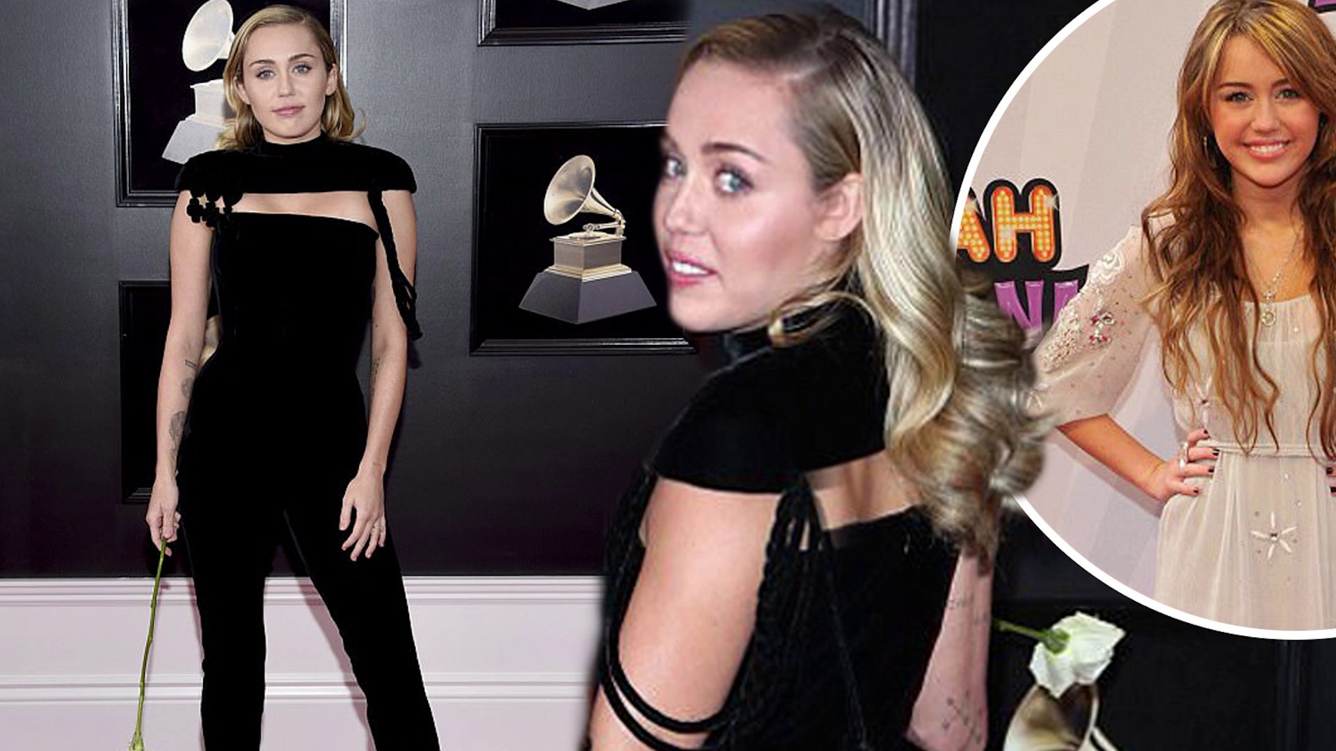The Disney princess is back! Miley Cyrus flaunts long Hannah Montana-like locks while wearing slinky