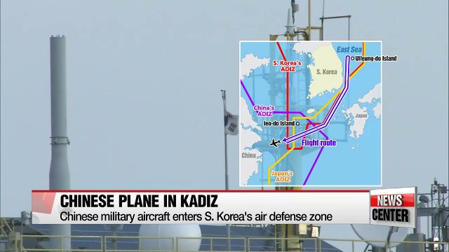 Chinese military aircraft enters S. Korea's air defense zone