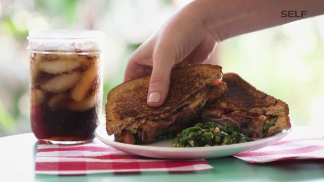 Healthy Pizza Grilled Cheese