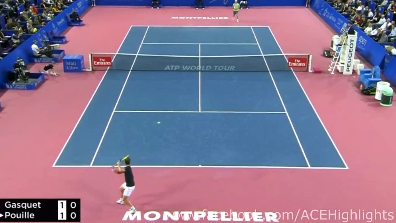 Richard Gasquet vss Luca Pouille  2018 Montpellier Final Highlights