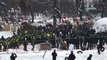 Clashes Between Police and Protesters Outside Ukrainian Parliament in Kiev
