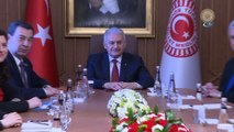 Başbakan Yıldırım,  Azerbaycan ve Gürcistan Parlamentoları Dışişleri Komisyon üyelerini kabul etti