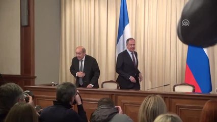 Fransa Dışişleri Bakanı Jean-Yves Le Drian Moskova'da