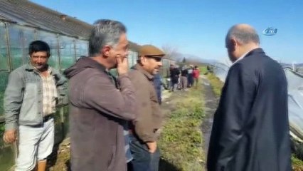 Seraları hortum vurdu