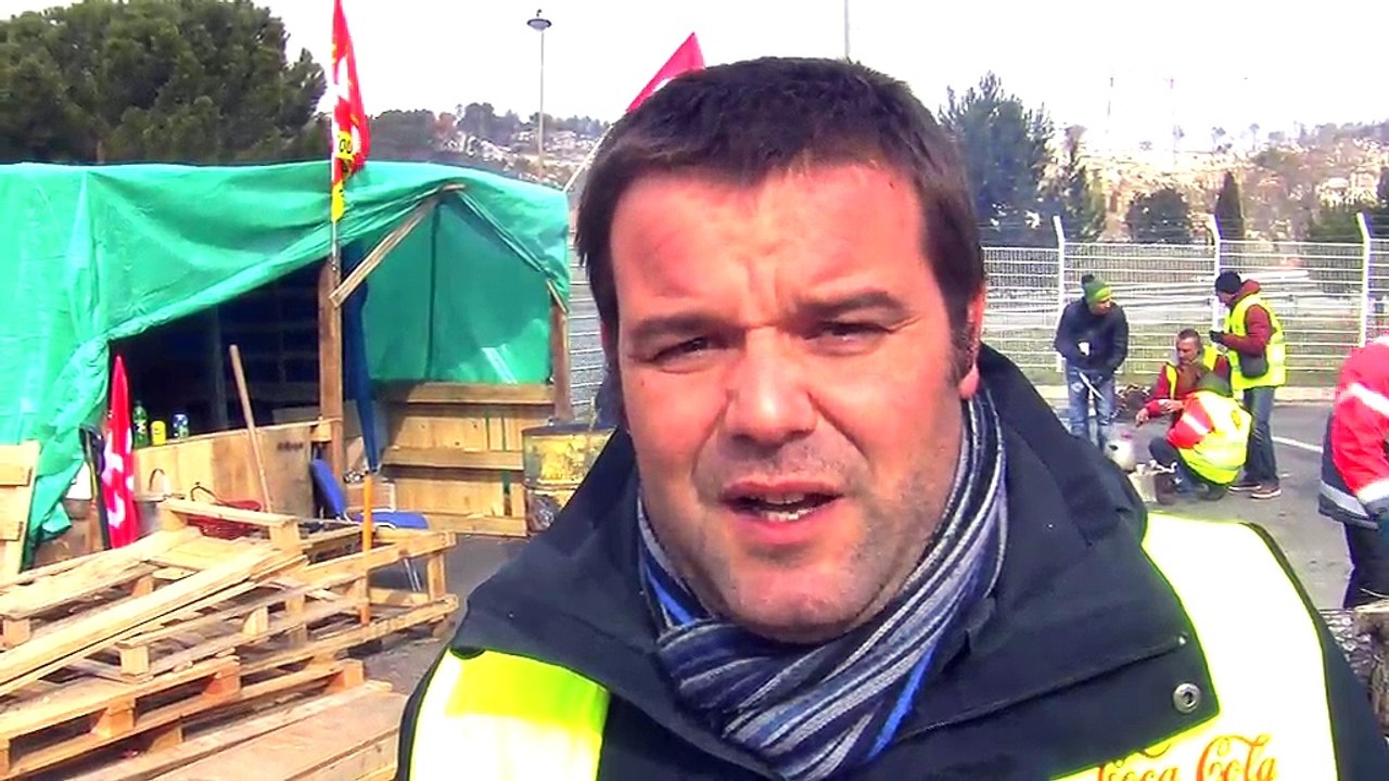 Sylvain Baeza, délégué CGT de l'usine Coca-Cola des Pennes Mirabeau.