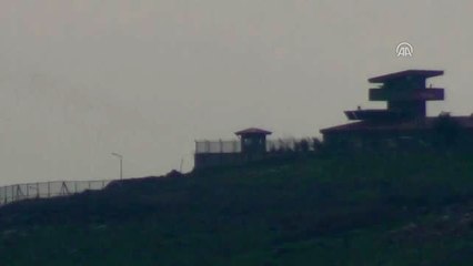 Afrin'deki Terör Mevzileri, Obüs Topları ve Çoklu Roketatarlarla Vuruluyor