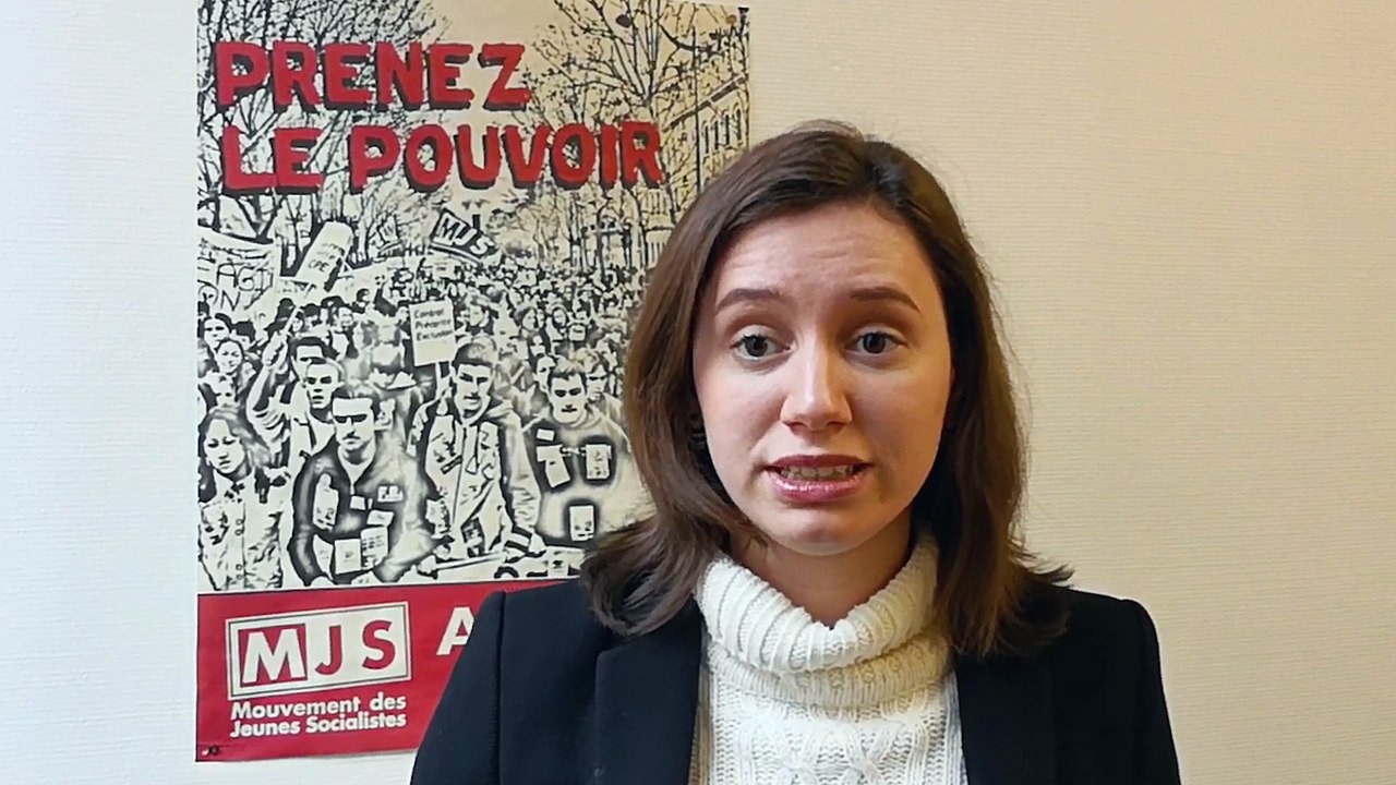 Roxane Lundy apporte le soutien des Jeunes Socialistes Français.e.s à leurs camarades Allemands des JUSOS dans leur campagne pour refuser une nouvelle grande coalition.