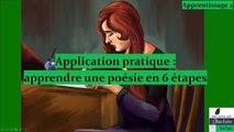 Apprentissage 2 – application des règles pour apprendre un poème