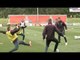 Wayne Rooney slide tackles John Stones in intense practice drill