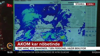AKOM kar nöbetinde