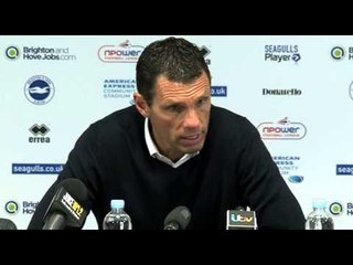 Gus Poyet after Brighton v Crystal Palace  13.5.2013 - Edit