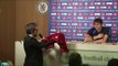 Antonio Conte presented with signed Jose Mourinho Manchester United shirt