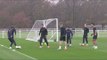 Tottenham players show off keep-ball skills in training