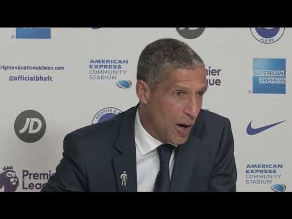 Hughton 'relieved' as Brighton secure first win