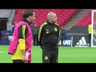 Dortmund train ahead of Spurs clash at Wembley