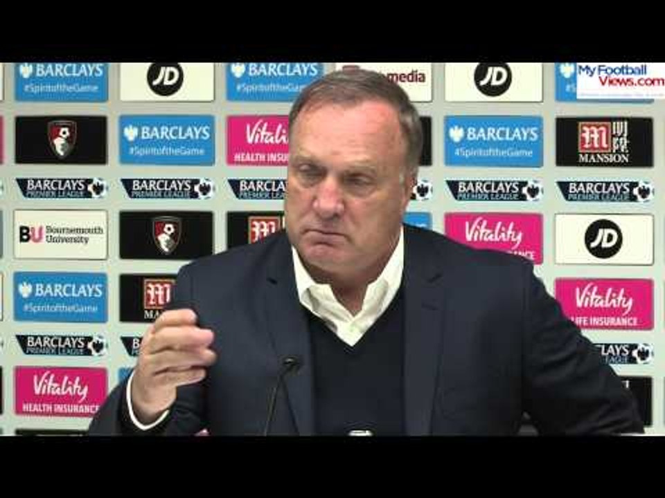 Advocaat: Players must face themselves after Bournemouth loss