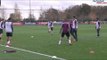 England show off keep-ball skills