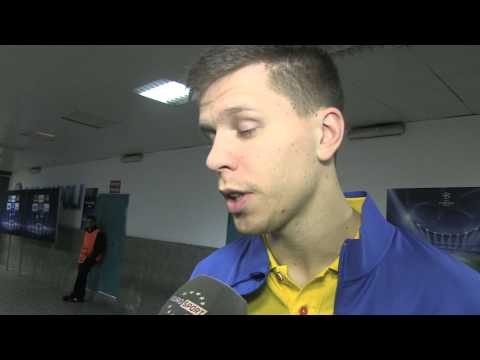 Wojciech Szczesny after Arsenal v Napoli - 11 12 2013