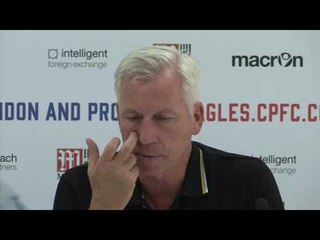 Alan Pardew says his goodbyes to Yannick Bolasie